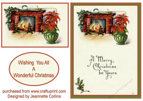 Christmas by the fire