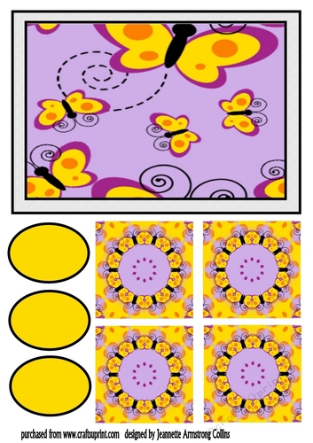 Butterfly t bag card front