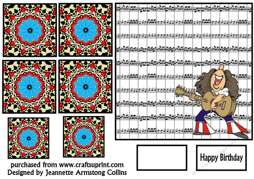 Guitar Man t bag card front