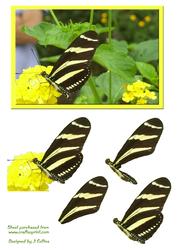 Yellow Butterfly Decoupage