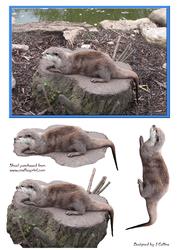 Otter Decoupage Sheet