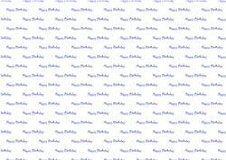 Happy Birthday Blue Background