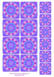 Purple Tea Bag Tiles