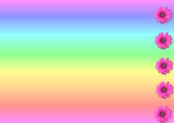 Daisy Rainbow Sheet