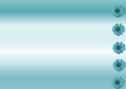 Turquoise Daisy Sheet