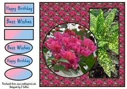 Pink Flowers Birthday v2