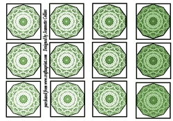 Wistaria flower tiles