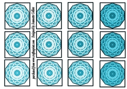 Wistaria flower tiles