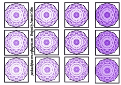 Wistaria flower tiles