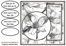Monochrome flower