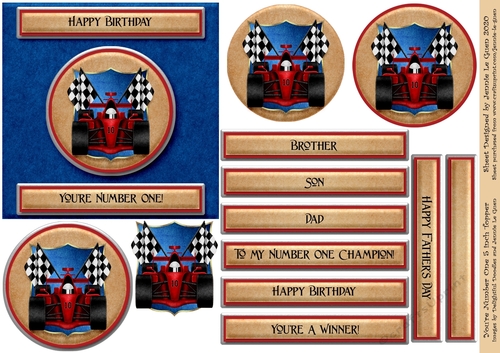 Youre Number One! 5 inch Card Topper 