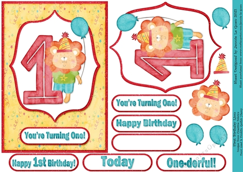 First Birthday Lion