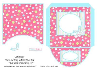 Envelope for Merry and Bright Elf Shadow Box Card