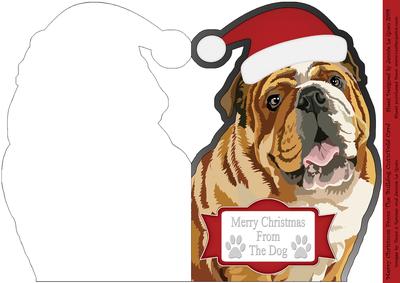 Merry Christmas from the Bulldog Cut'n'fold Card