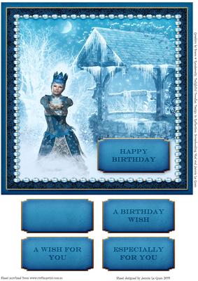 Blue Snow Queen -  a Birthday Wish