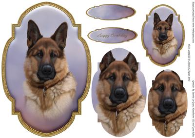 German Shepherd Topper and Tag
