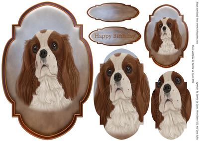 Cavalier King Charles Spaniel Topper and Tag