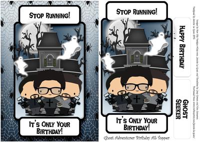 Ghost Adventurer Birthday A5 Topper