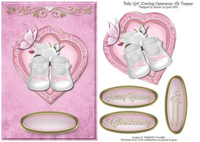 Baby Girl Naming Ceremony A5 Topper
