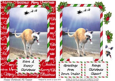 Hoppy Christmas! A5 Topper