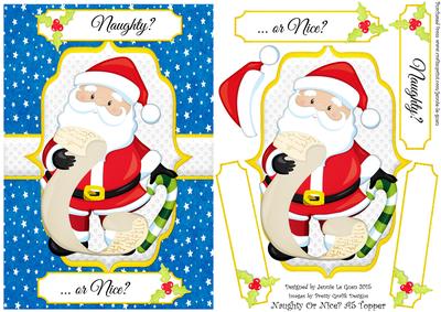 Naughty or Nice? A5 Topper