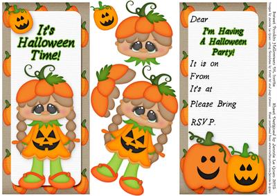 Sweet Punkin Halloween Dl Party Invite