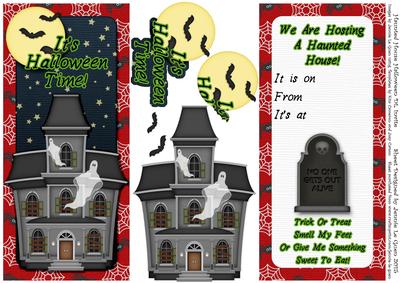 Haunted House Halloween Dl Party Invite