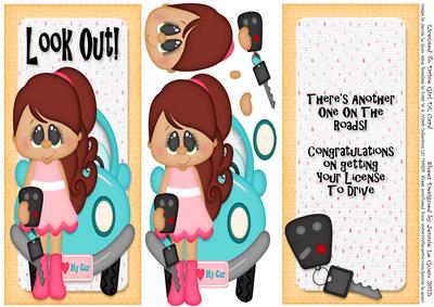 Licensed to Drive Girl Dl Card