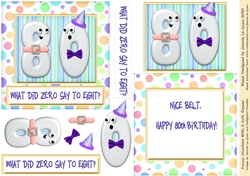 Funny Numbers 5 inch Topper and Insert