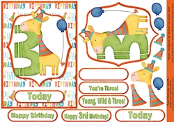 Third Birthday Giraffe
