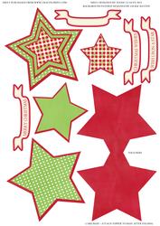 Christmas Star Stacker Card