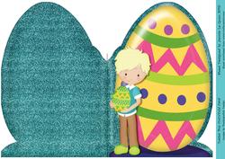 Easter Boy Cut'n'fold Card