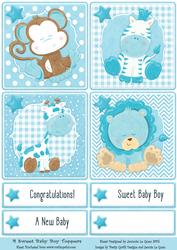 4 Sweet Baby Boy Toppers