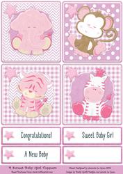 4 Sweet Baby Girl Toppers