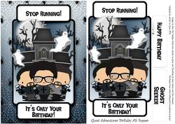 Ghost Adventurer Birthday A5 Topper
