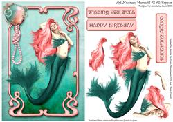 Art Nouveau Mermaid #2 A5 Topper