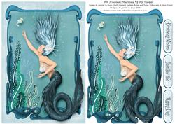 Art Nouveau Mermaid #3 A5 Topper