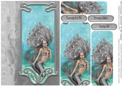Art Nouveau Mermaid #5 A5 Topper