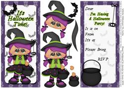 Witchy Halloween Dl Party Invite