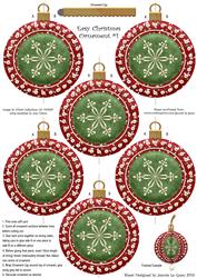 Easy Christmas Ornament #1