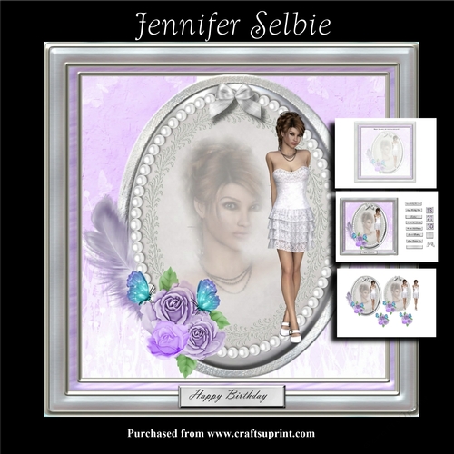 Pretty Girl in Oval Frame