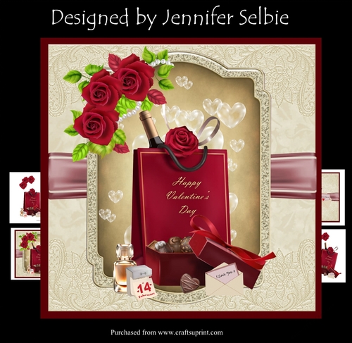 Valentines day Gift Bag and Chocolates
