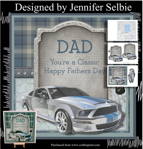 Fathers Day Card - Classic Car