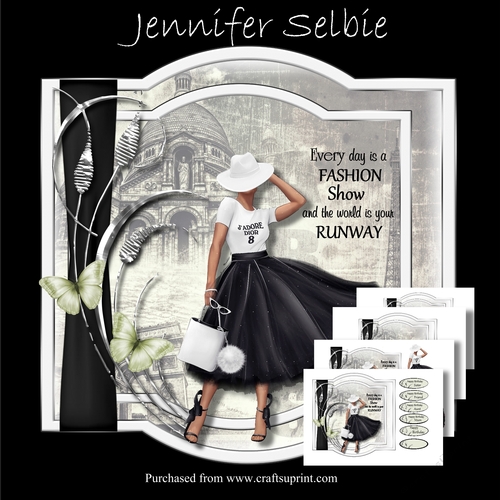 Fashion Girl Birthday Card No.1