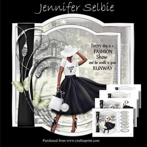Fashion Girl Birthday Card No.2