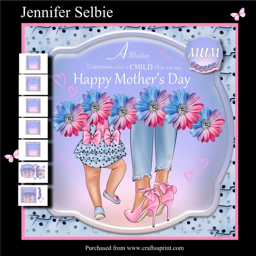 Mum and Toddler Mothers Day Card