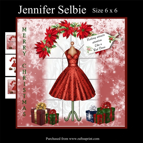 Shop Mannequin Red Dress card size 6 x 6