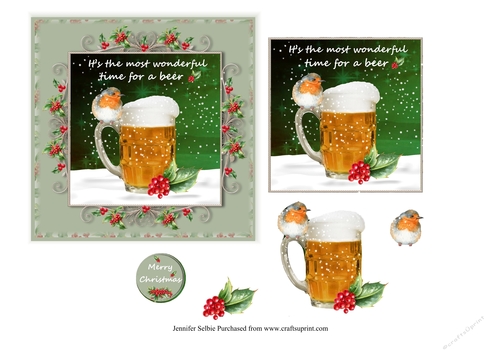Its the most wonderful time for a beer 6 x 6