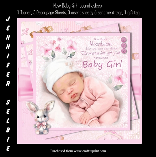 New Baby Girl Sleeping - Sweet Dreams