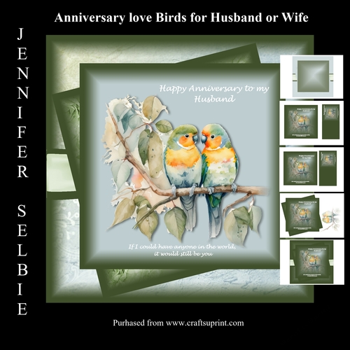 Love Birds Anniversary for Husband or Wife